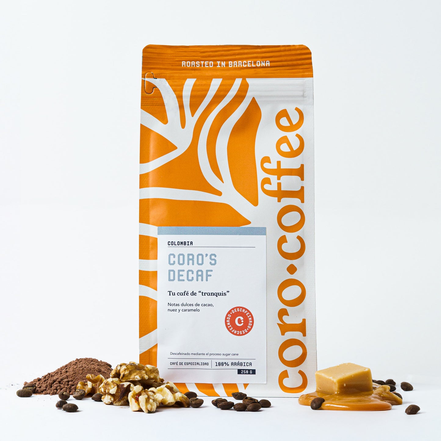 café descafeinado de especialidad de Colombia coro coffee