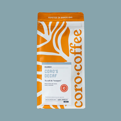 café descafeinado de especialidad de Colombia coro coffee