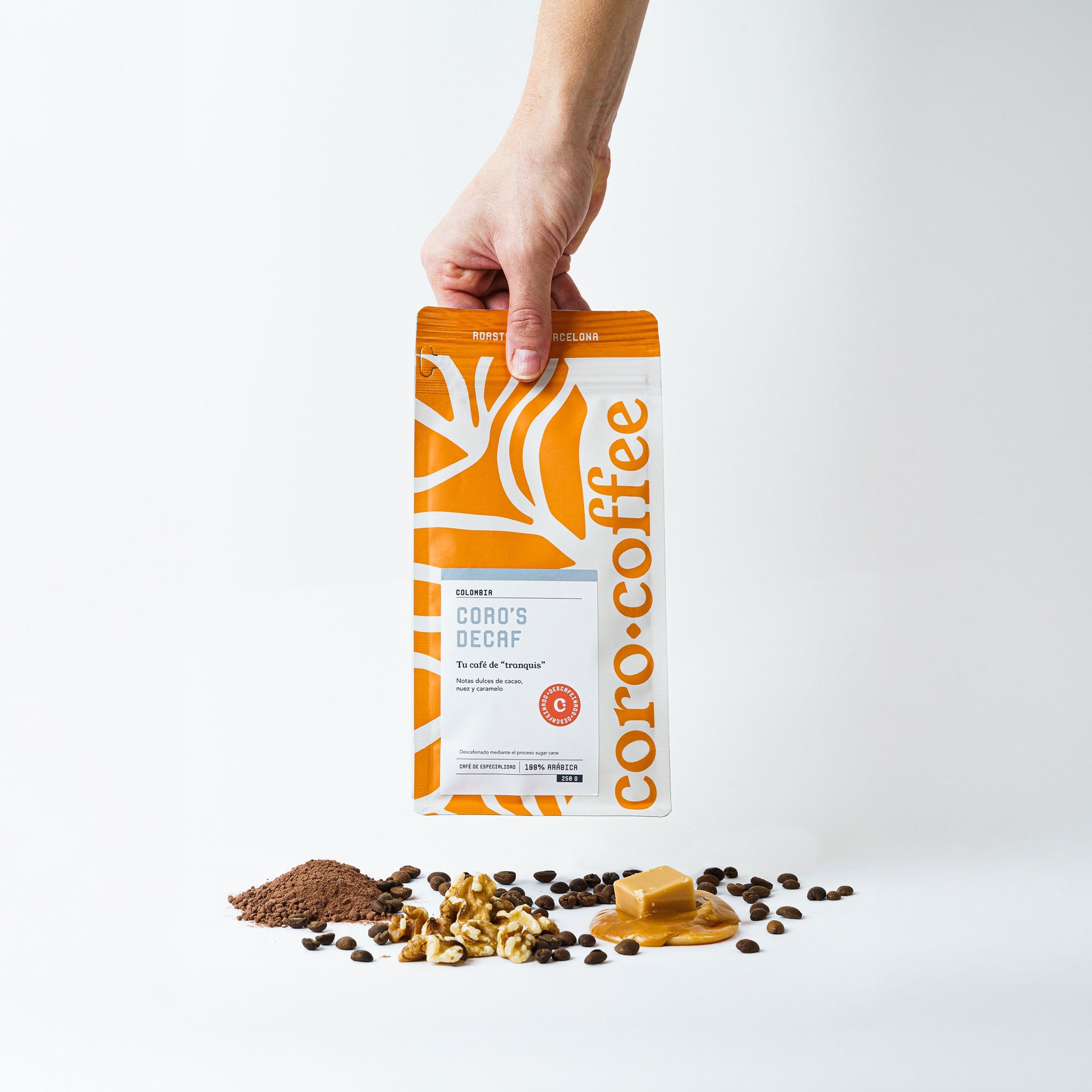 café descafeinado de especialidad de Colombia coro coffee