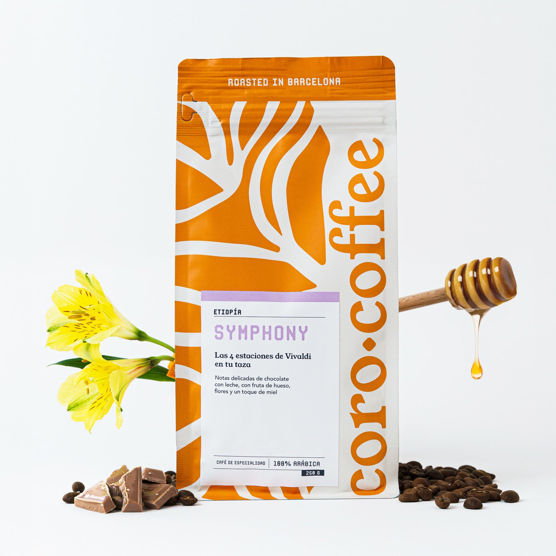 café de especialidad de Etiopía floral y afrutado coro coffee