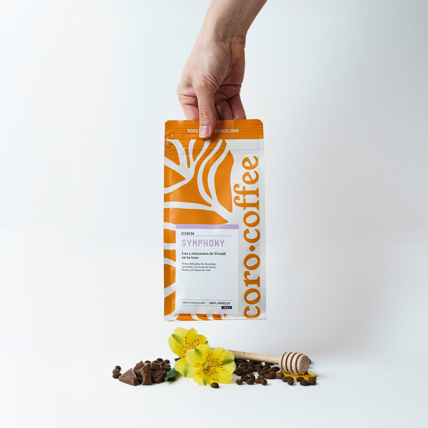 café de especialidad de Etiopía floral y afrutado coro coffee