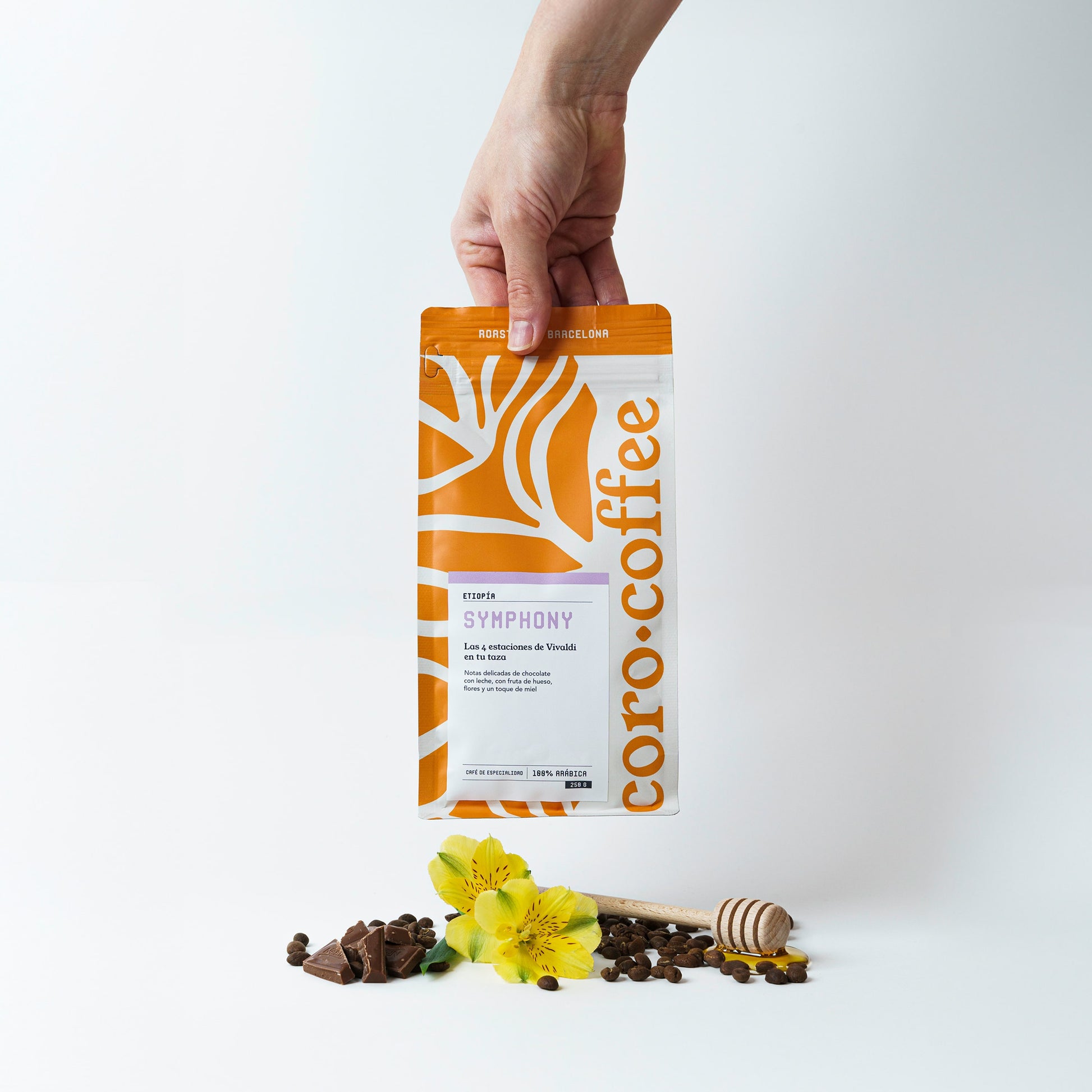 café de especialidad de Etiopía floral y afrutado coro coffee